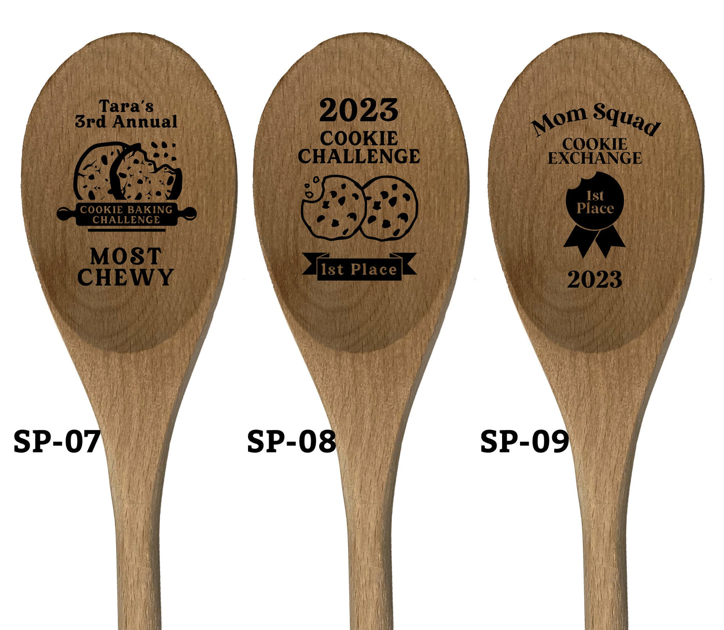 Cookie Prize Spoon, Cookie Baking Award, Cookie Challenge Prizes, Engraved Wooden Stirring Spoon, Personalized Wooden Mixing Spoon