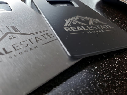 Real Estate Logo Engraving, Custom Card Bottle Opener, Personalized Realtor Gift, Fits In Wallet, Customize Our Designs Or Send Your Logo