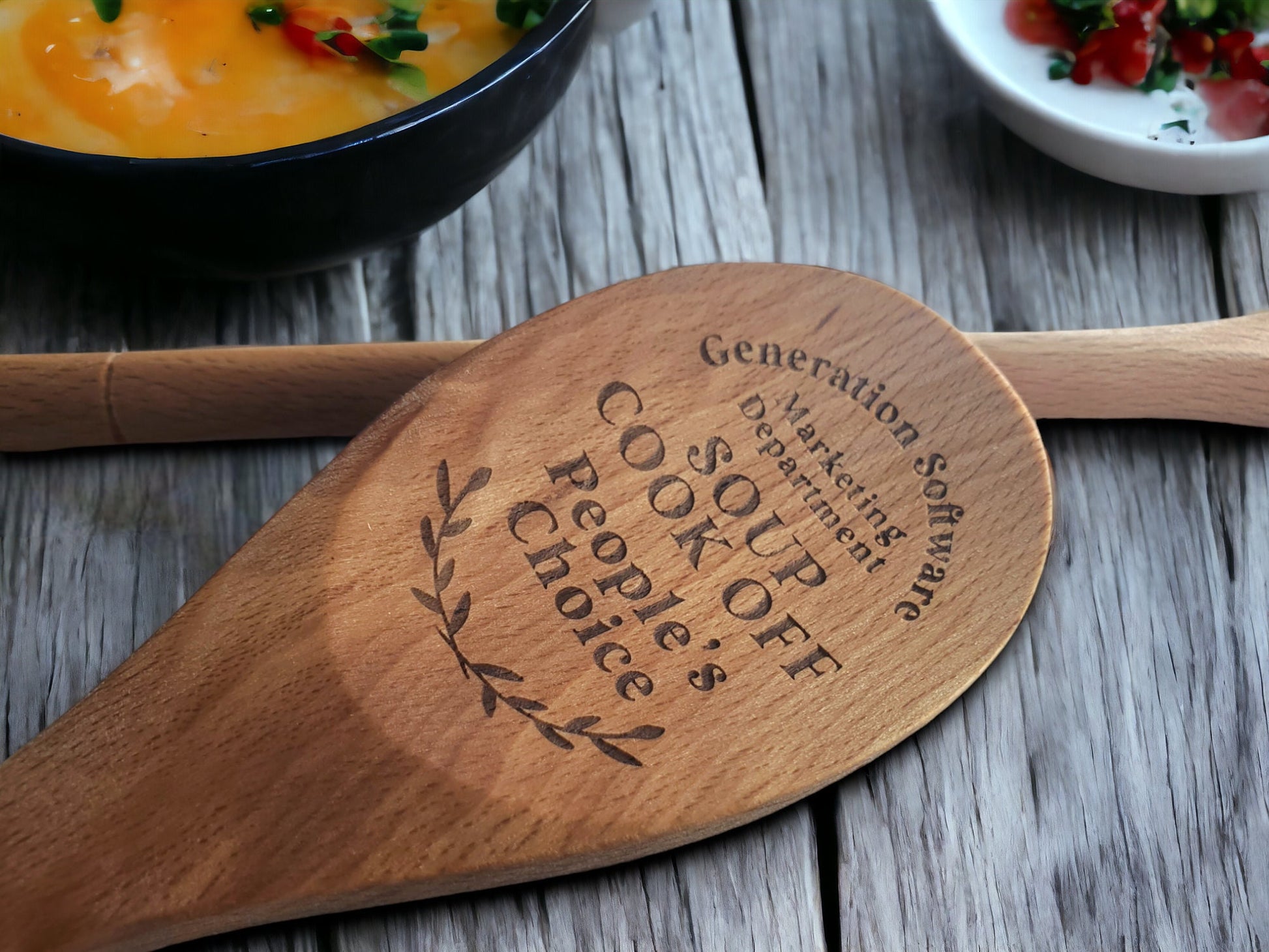 Chili Cookoff Spoon Prizes, 1st/2nd/3rd Place/Spiciest/Crowd Favorite/etc., Chili Cook-off Award, Personalized Wooden Spoon