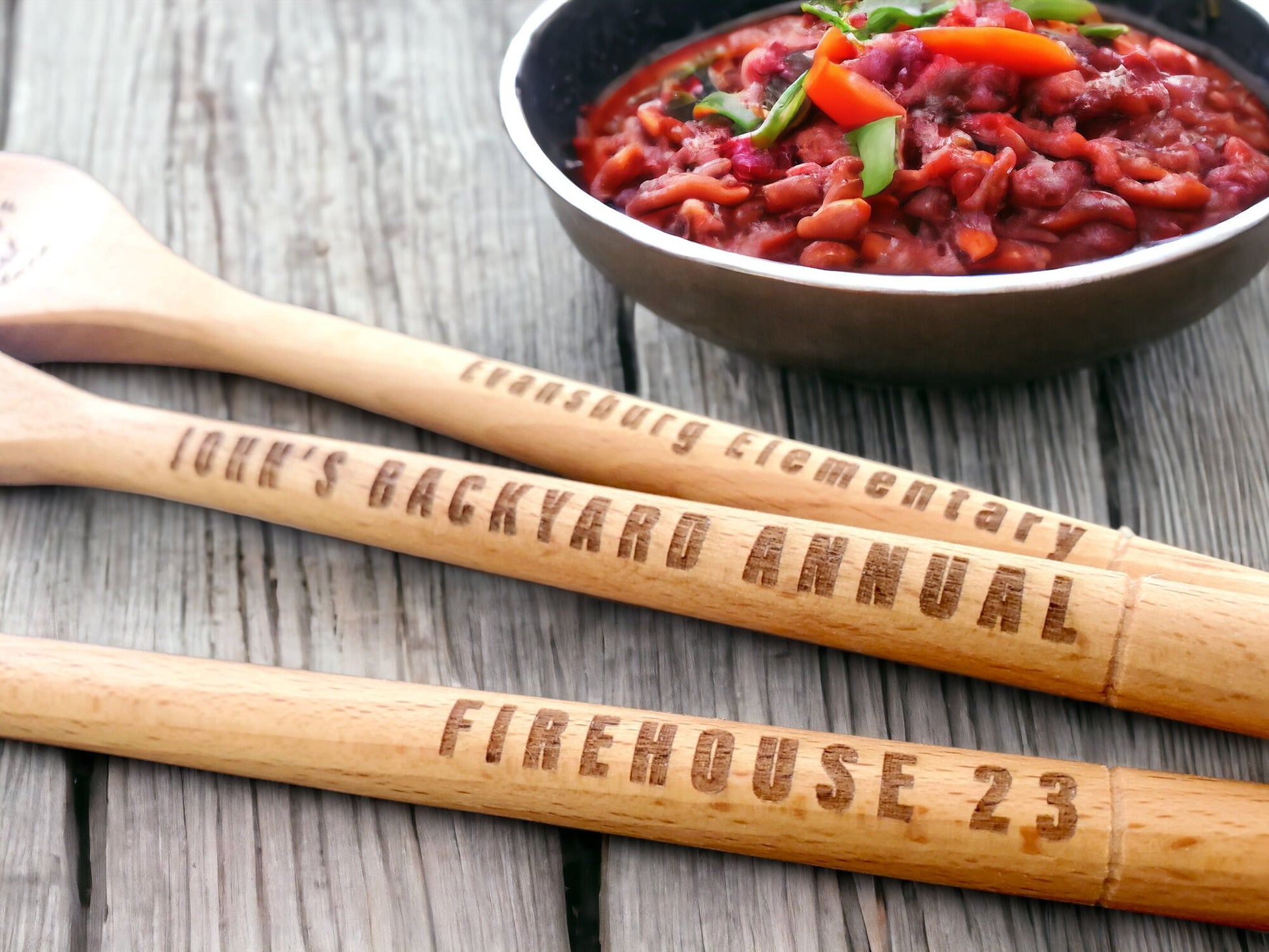 Chili Cookoff Prizes, Chili Cookoff Spoon, Chili Cook-off Award, Engraved Wooden Stirring Spoon, Personalized Wooden Mixing Spoon