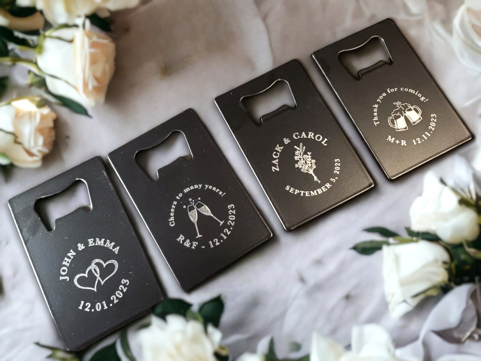 Bottle Opener Wedding Favor, Bulk Wedding Favors, Wedding Guest Favors, Unique Wedding Favor, Wedding Guest Gifts, Card Sized Bottle Opener