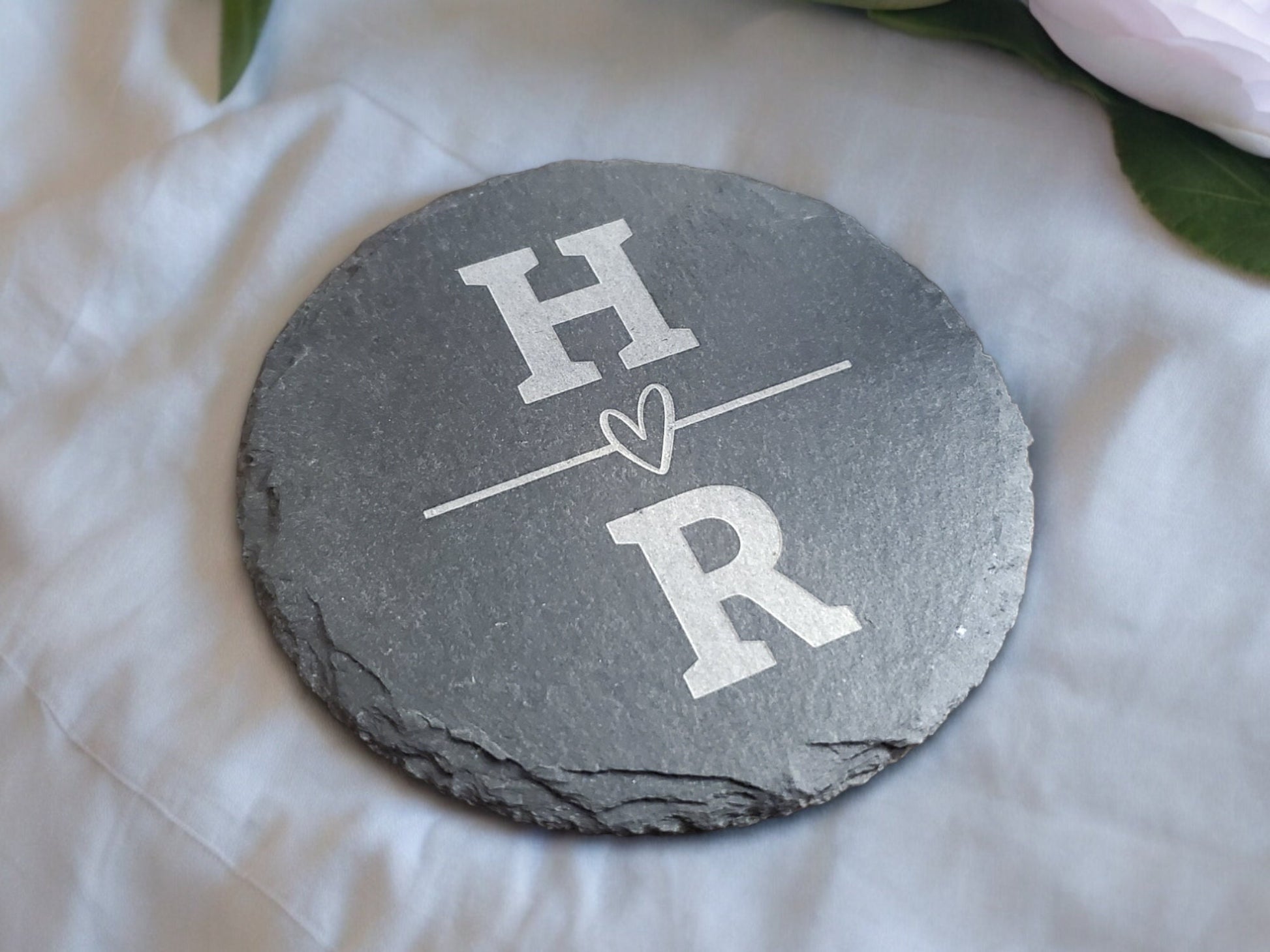 Engraved Couples Coasters, Custom Coasters, Personalized Initials, Custom Lettering, Gifts For Her Engraved Coasters, Housewarming Gift